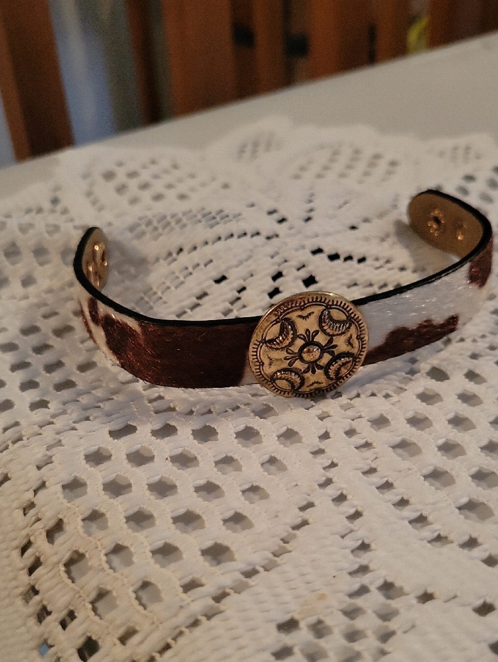 🌙cowhide leather bracelet🌙 - Picture 3 of 4